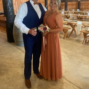 Birdy Gray Bridesmaid Dress - Kaia Dress Chiffon Terracotta